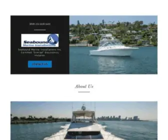 Seaboundmarine.com(Marine Electronics Installations) Screenshot