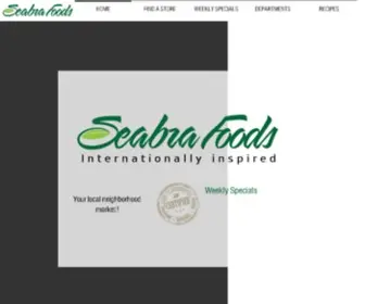 Seabrafoods.com(Seabra Foods) Screenshot
