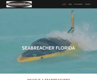 Seabreacherflorida.com(Take your boating experience to the next level. Seabreacher Florida) Screenshot