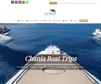 Seabreezecruises.gr(Chania Boat Trips) Screenshot