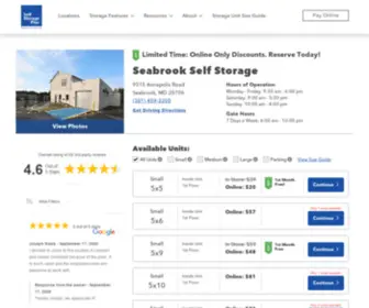 Seabrookselfstorage.com(Self Storage Units in Seabrook) Screenshot