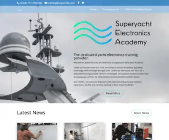 Seacertify.com(Superyacht Electronics Academy) Screenshot