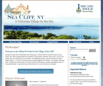 Seacliff-NY.gov(Sea Cliff NY) Screenshot