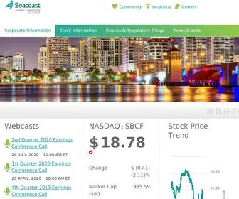 Seacoastbanking.com(IR Home) Screenshot