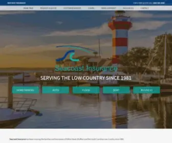 Seacoastinsurance.com(Hilton Head Insurance) Screenshot