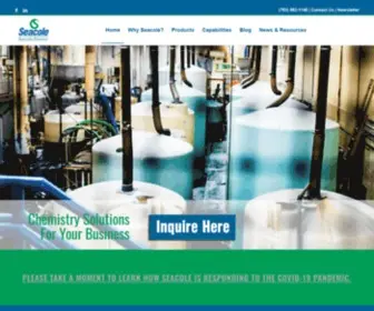 Seacole.com(Seacole Specialty Chemical Manufacturing & Distribution) Screenshot