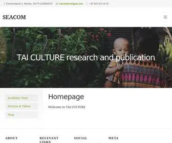 Seacom.de(TAI CULTURE research and publication) Screenshot