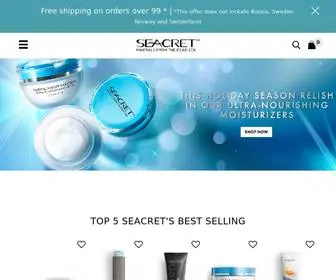 Seacretspa.com(Dead Sea Products) Screenshot