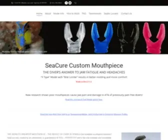 Seacure1.com(SeaCure Custom Mouthpiece) Screenshot