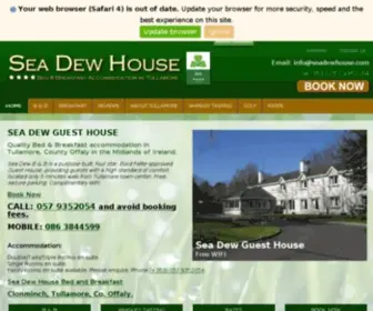 Seadewhouse.com(Sea Dew House Bed and Breakfast Accommodation Tullamore Bandb B and B Offaly Ireland Bed & Breakfast Midlands) Screenshot