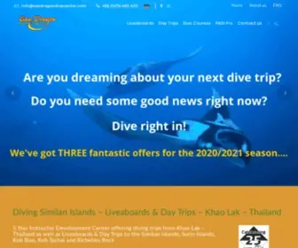 Seadragondivecenter.com(Diving Similan Islands) Screenshot