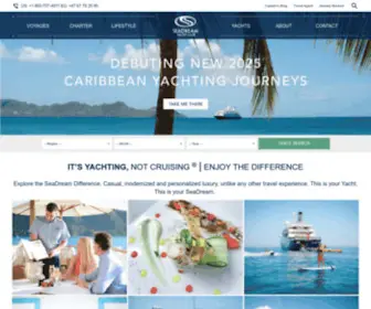 Seadream.com(Small Inclusive Luxury Vacation Cruise Line) Screenshot