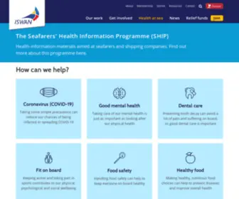 Seafarershealth.org(The Seafarers' Health Information Programme) Screenshot