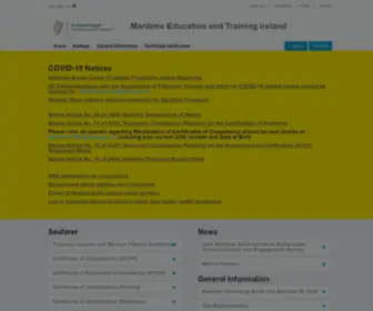 Seafarers.ie(Maritime Education Training and Certification Ireland) Screenshot