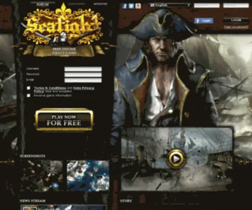 Seafight.fr(Le jeu de pirates en ligne pour des aventures d'exception) Screenshot