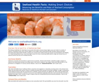 Seafoodhealthfacts.org(Seafood Health Facts) Screenshot