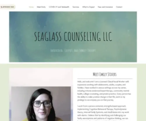 Seaglasscounselingllc.com(Mysite) Screenshot