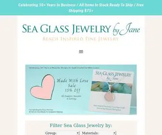 Seaglassjewelrybyjane.com(Sea Glass Jewelry by Jane) Screenshot