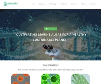 Seagrasstech.com(Seagrass Tech has developed a harvesting Bio) Screenshot