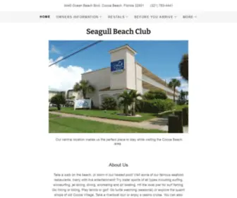 Seagullbeachclub.com(The Seagull Beach Club Time Share Resort in Cocoa Beach Florida) Screenshot