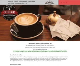 Seagullcoffee.com(Organic and Fair Trade Coffee Focused) Screenshot