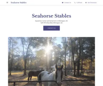 Seahorsestables.org(Equestrian) Screenshot