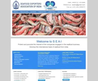 Seai.in(Seafood Exporters Association of India) Screenshot