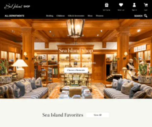 Seaislandshops.com(Sea Island Shop) Screenshot
