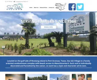 Seaislevillage.com(Sea Isle Village Condominium Complex in Port Aransas) Screenshot