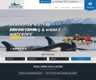 Seakayakadventures.com(Kayaking British Columbia and Sea Kayaking Baja) Screenshot