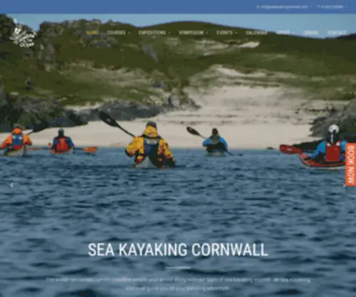 Seakayakingcornwall.com(Sea Kayaking Cornwall) Screenshot