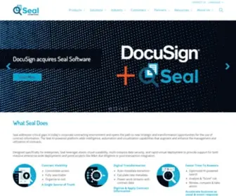Seal-Software.com(DocuSign Closes Acquisition of Seal Software) Screenshot