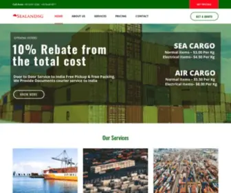 Sealandsg.net(Sealandsg Cargo Services) Screenshot