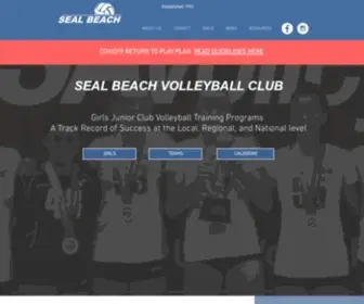 Sealbeachvolleyballclub.com(Girls Volleyball) Screenshot