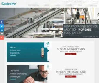 Sealedair.com(With innovative food and product packaging solutions) Screenshot