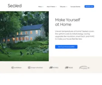 Sealed.com(Upgrade your home with insulation) Screenshot