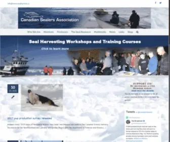 Sealharvest.ca(Canadian Sealers Association) Screenshot