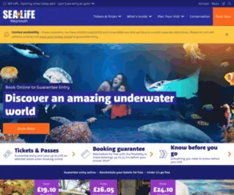 Sealifeweymouth.com(Weymouth SEA LIFE Adventure Park) Screenshot