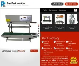 Sealing-India.com(Royal Pack Industries) Screenshot