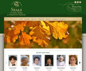 Sealsfuneralhome.com(Seals Funeral Home) Screenshot