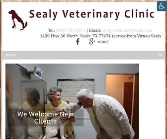 Sealyvet.com(Veterinarian in North Sealy) Screenshot