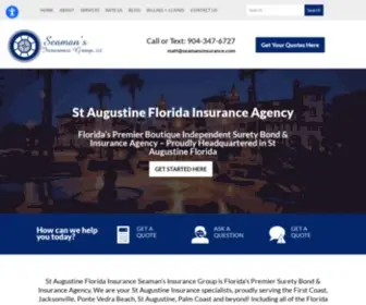 Seamansinsurancegroup.com(Florida's Premier Boutique Independent Surety Bond & Insurance Agency) Screenshot