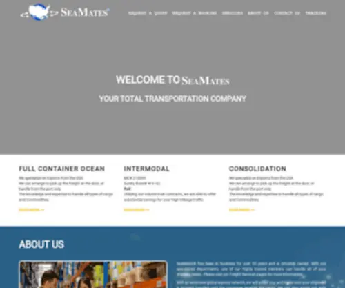 Seamates.com(Full Container FCL LCL Transportation Shipping) Screenshot