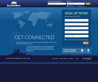 Seamenow.com(The leading social network for seafarers) Screenshot
