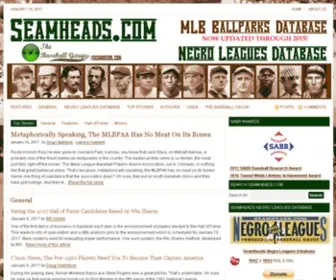Seamheads.com(Baseball) Screenshot