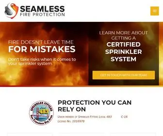Seamlessfire.com(Seamless Fire Protection) Screenshot