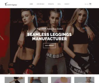 Seamlessleggings.com(Seamless Leggings Manufacturer) Screenshot