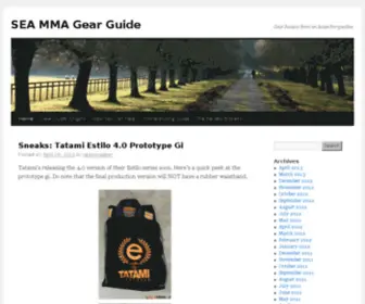 Seammagear.net(SEA MMA Gear Guide) Screenshot