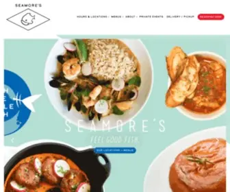 Seamores.com(Sustainable Seafood) Screenshot