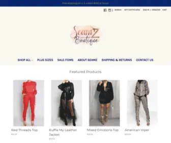 SeamZboutique.com(Seamz Boutique) Screenshot